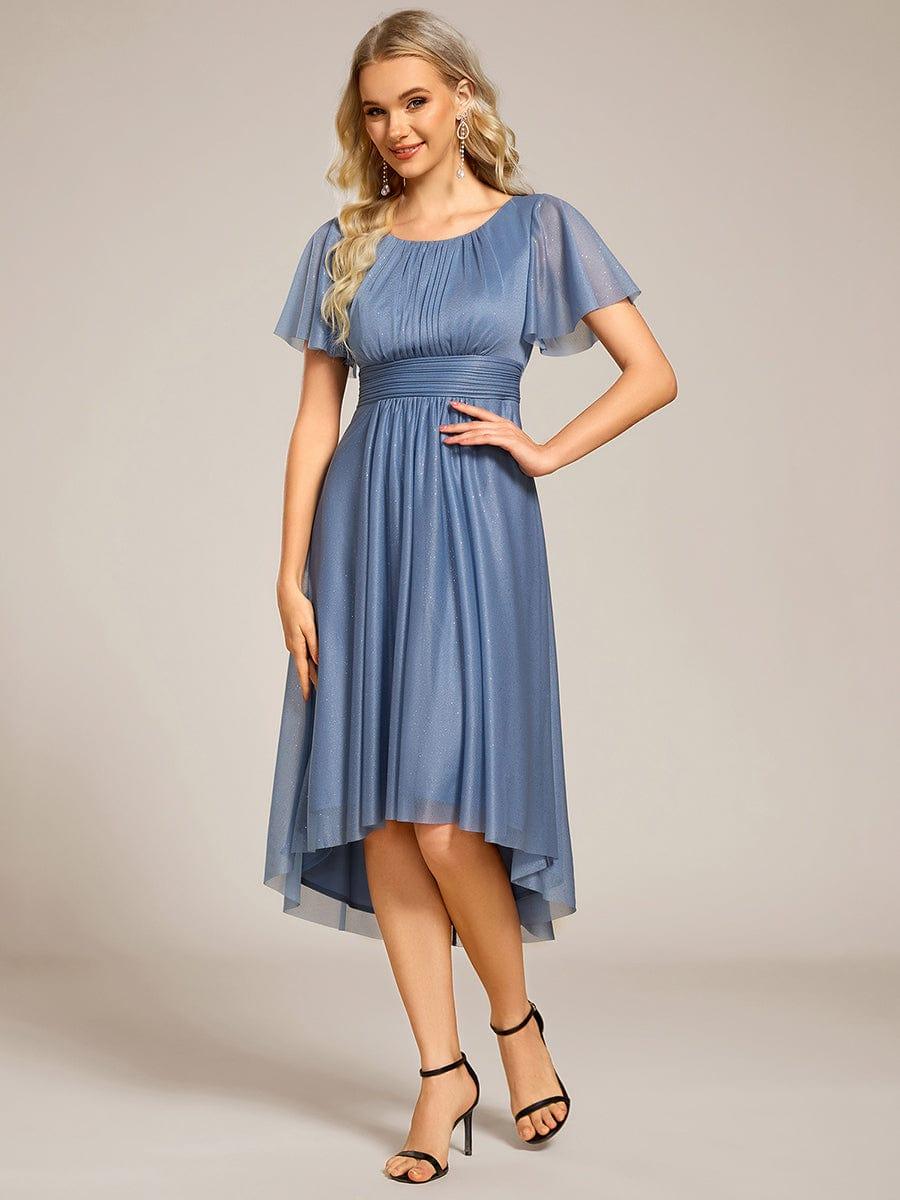 ever CLARYN|Glitter Round Neck Midi Wedding Guest Dress - Image 23