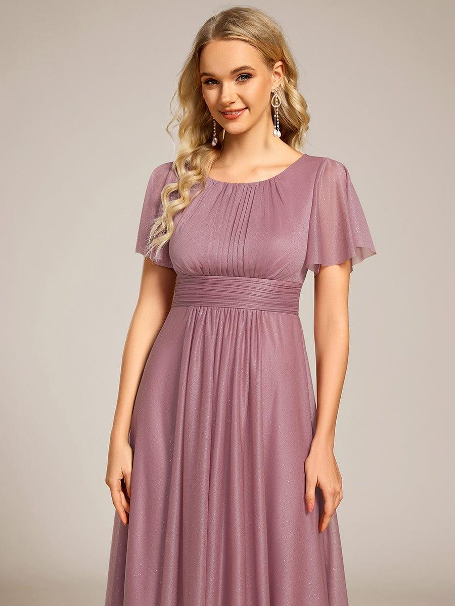 ever CLARYN|Glitter Round Neck Midi Wedding Guest Dress - Image 33