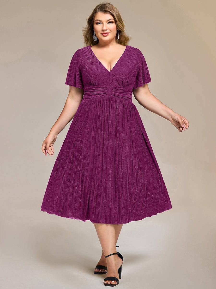 ever QUINN|Glittery Midi Evening Dress - Image 19