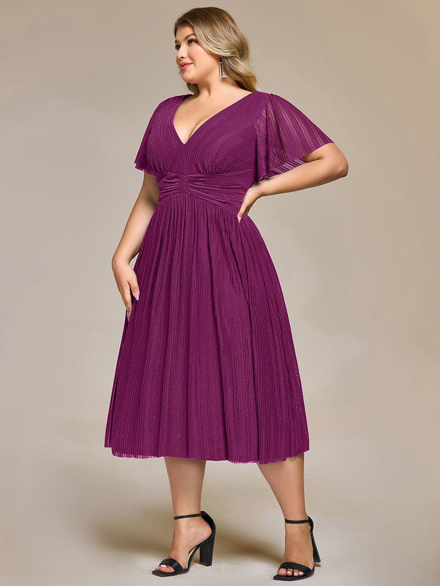 ever QUINN|Glittery Midi Evening Dress - Image 22