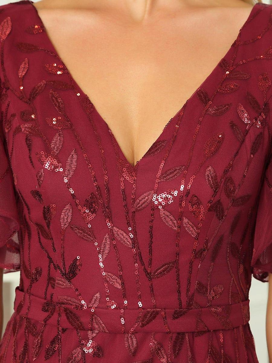 ever DIONE|Gorgeous V Neck Leaf-Sequined Fishtail Mother of the Bride Dress(Final Sale) - Image 35