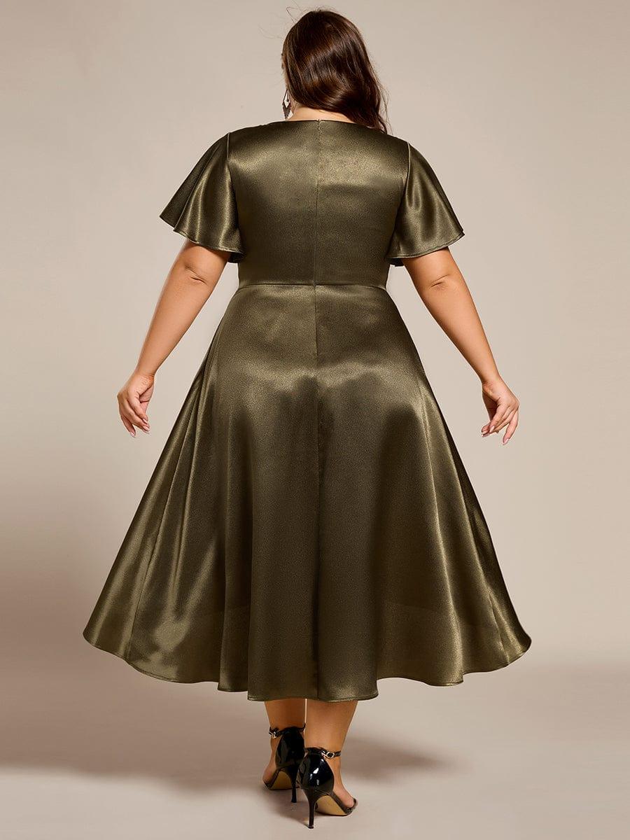 ever SCARLEN|High-Low Satin Bridesmaid Dress with Pockets - Image 29
