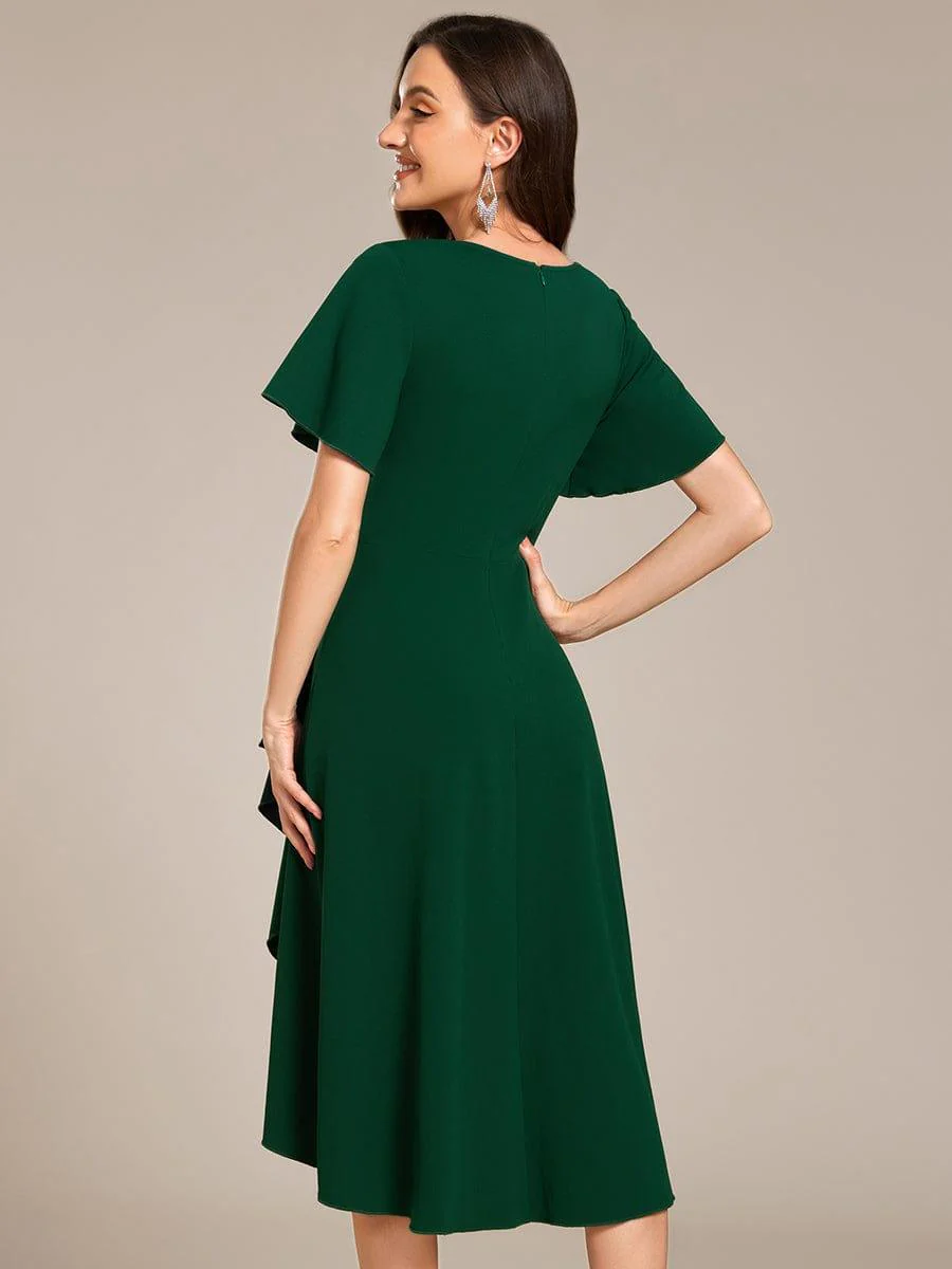 ever FALLON|High Stretch Midi Wedding Guest Dress - Image 12
