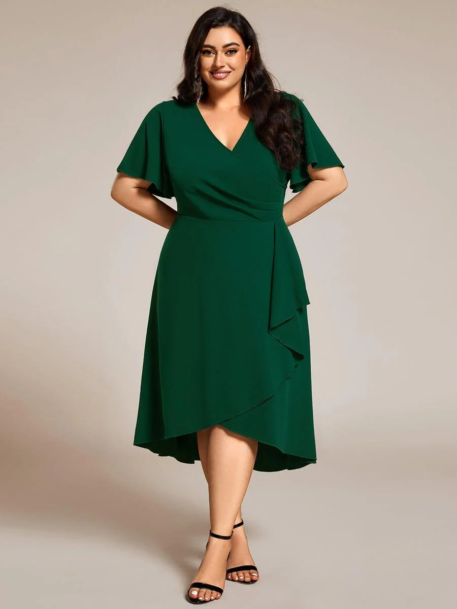 ever FALLON|High Stretch Midi Wedding Guest Dress - Image 16