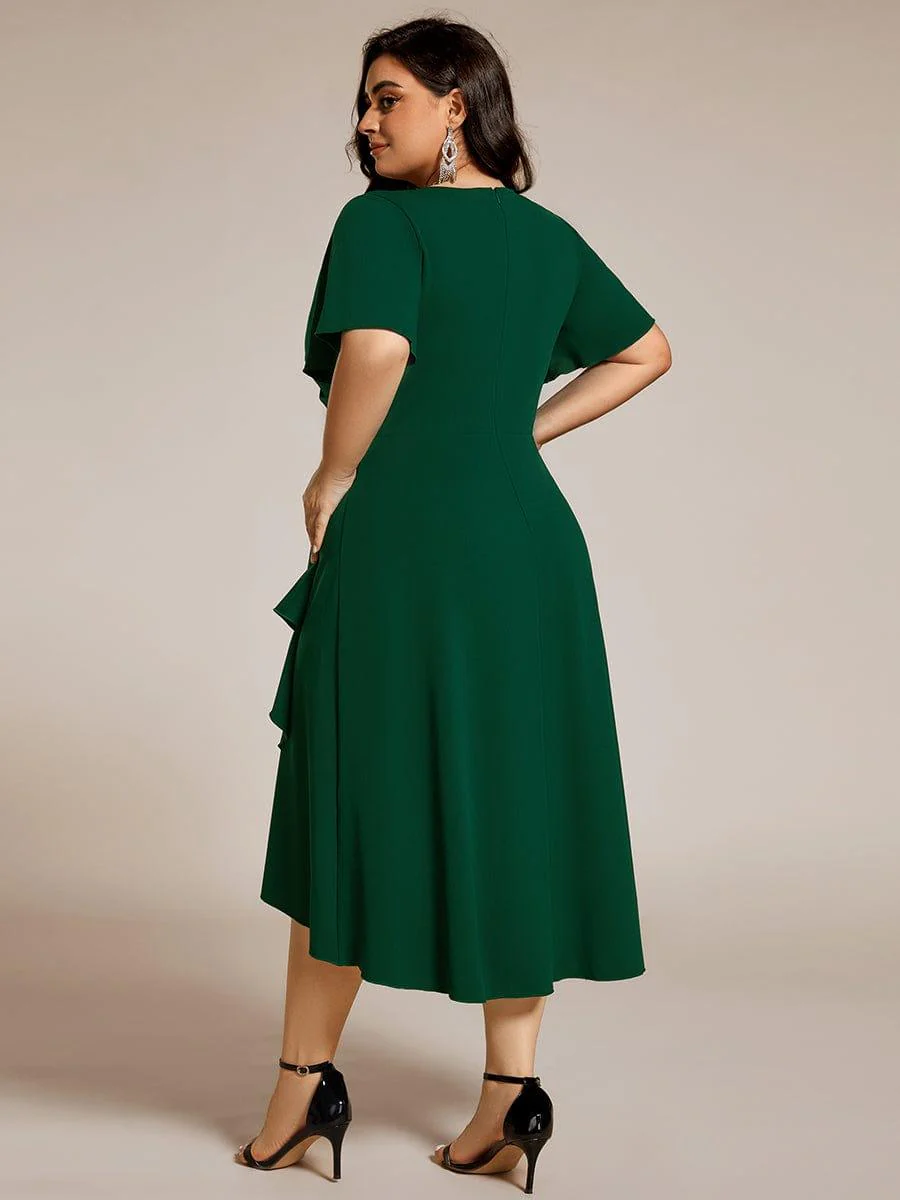 ever FALLON|High Stretch Midi Wedding Guest Dress - Image 17