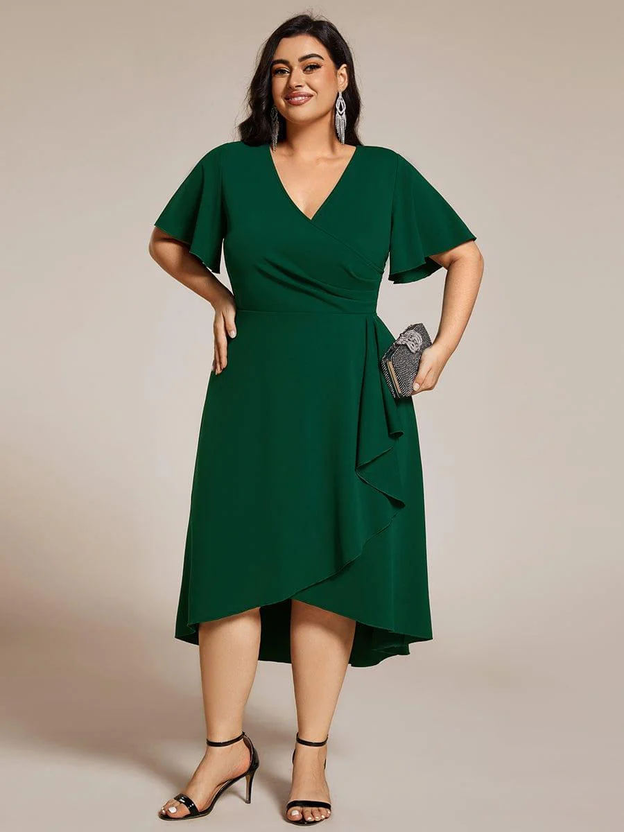 ever FALLON|High Stretch Midi Wedding Guest Dress - Image 19