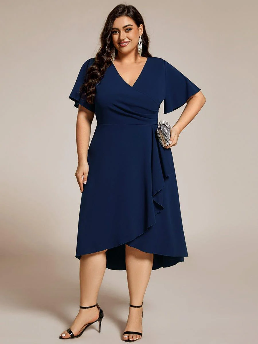 ever FALLON|High Stretch Midi Wedding Guest Dress - Image 30