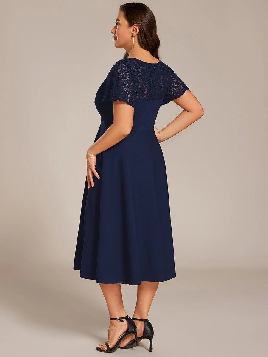 ever EVIE|Hollow Out Midi Evening Dress With Pockets - Image 27