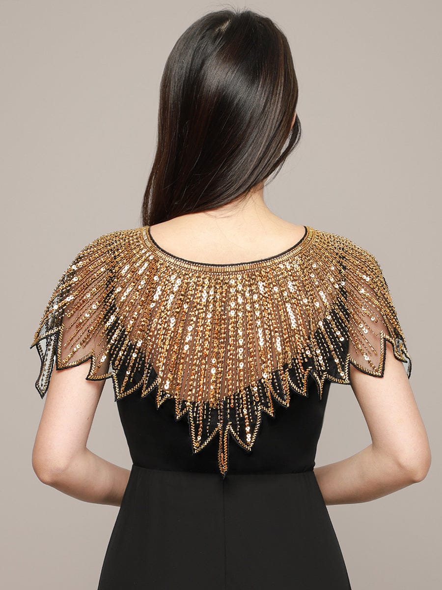 Sparkly Beaded Cape Shawl - Image 3