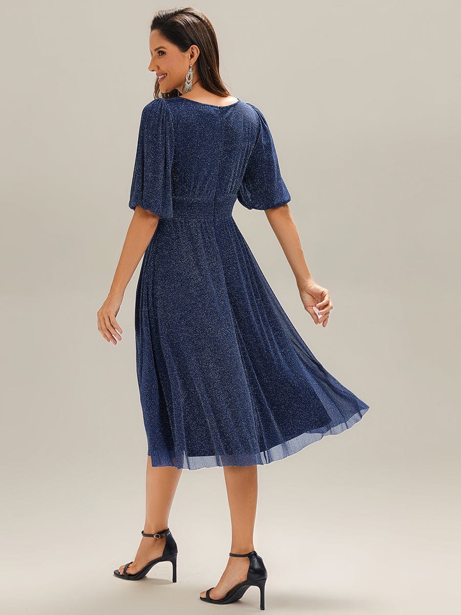 ever MARIS|Knit Half Sleeve Wedding Guest Dress - Image 15