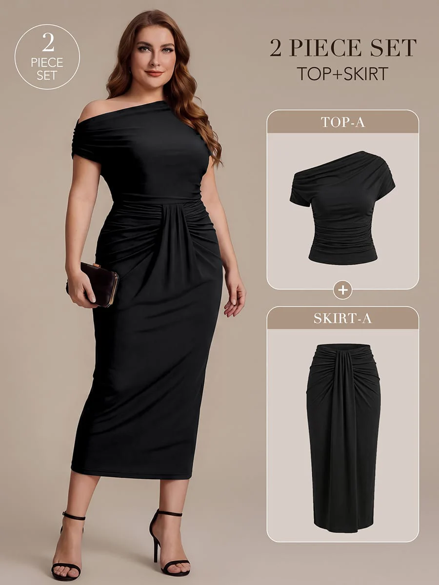 Knit Off-the-shoulder Sleeve Top - Image 14
