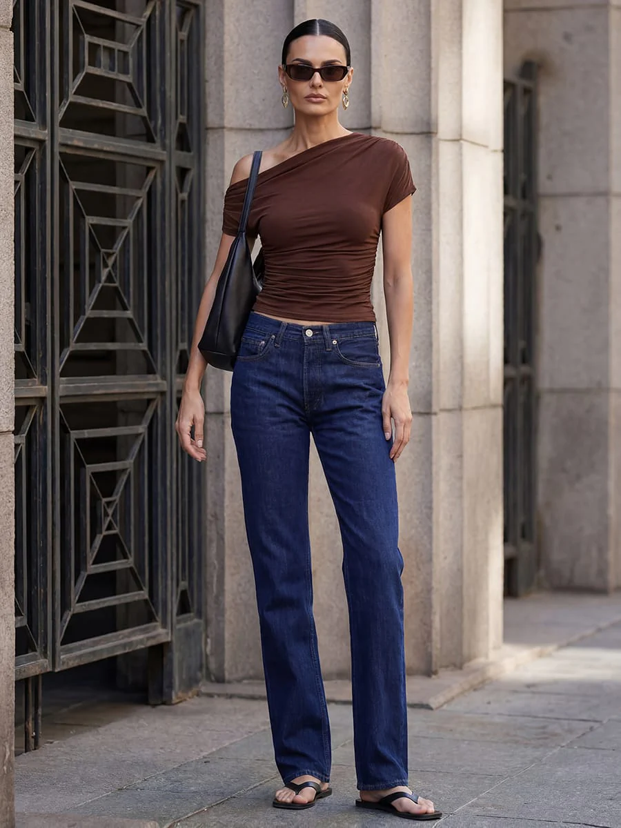 Knit Off-the-shoulder Sleeve Top - Image 4