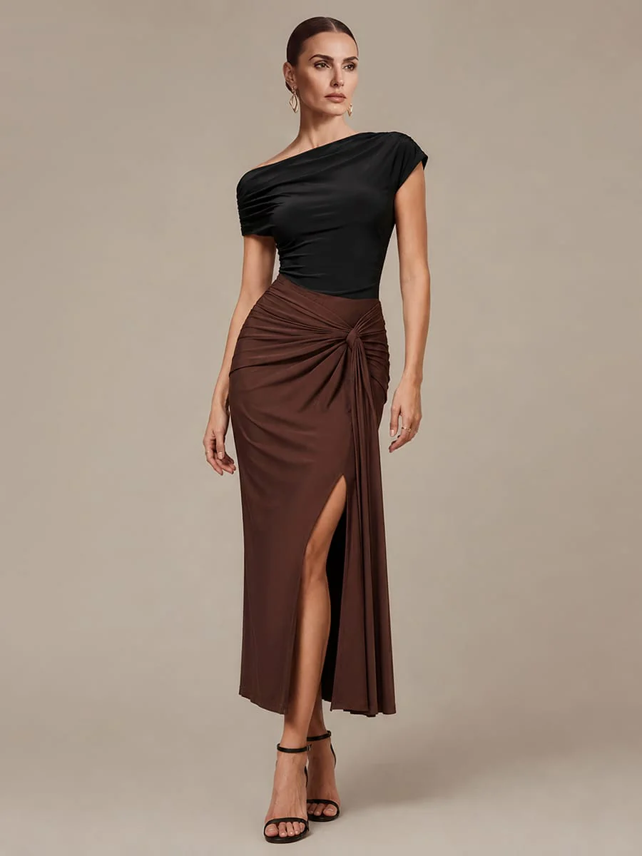Knit Off-the-shoulder Sleeve Top - Image 7