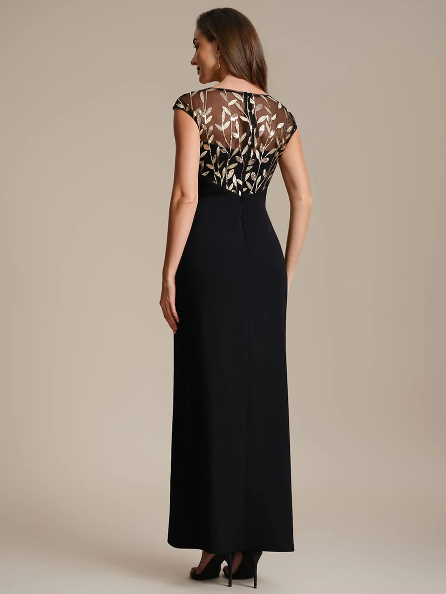 Knotted Crepe Cap Sleeve Dress - Image 12