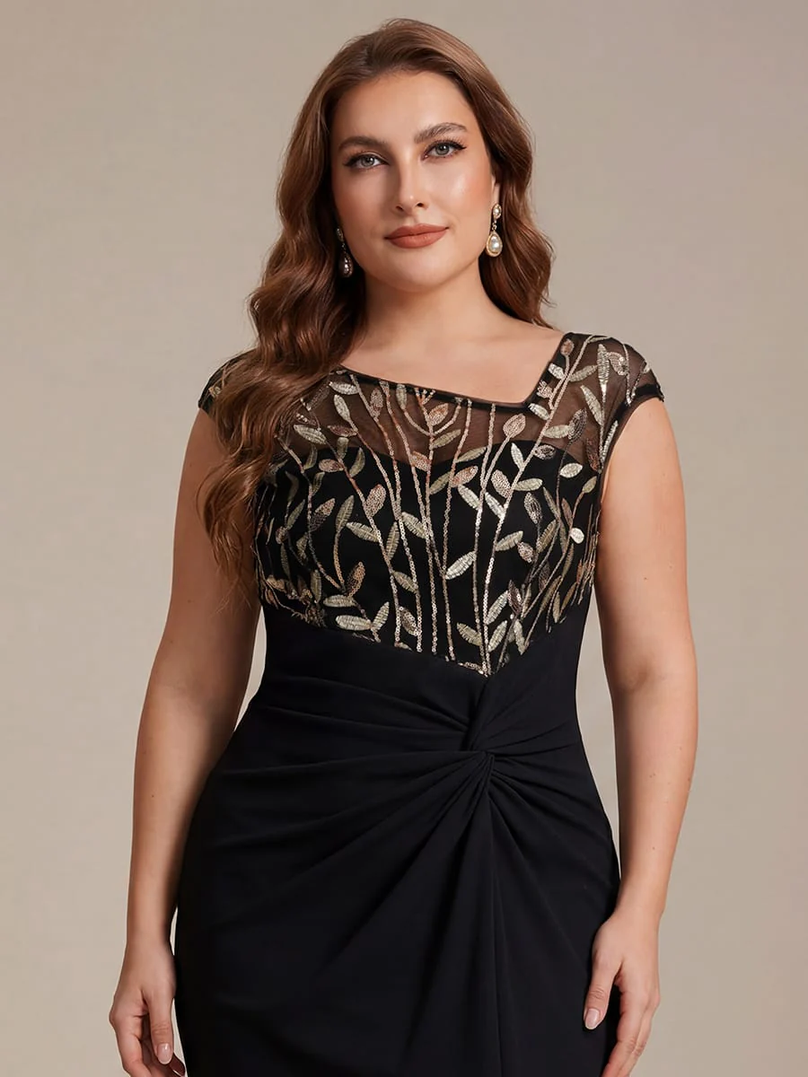 Knotted Crepe Cap Sleeve Dress - Image 18