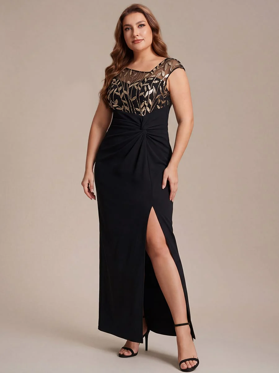 Knotted Crepe Cap Sleeve Dress - Image 19