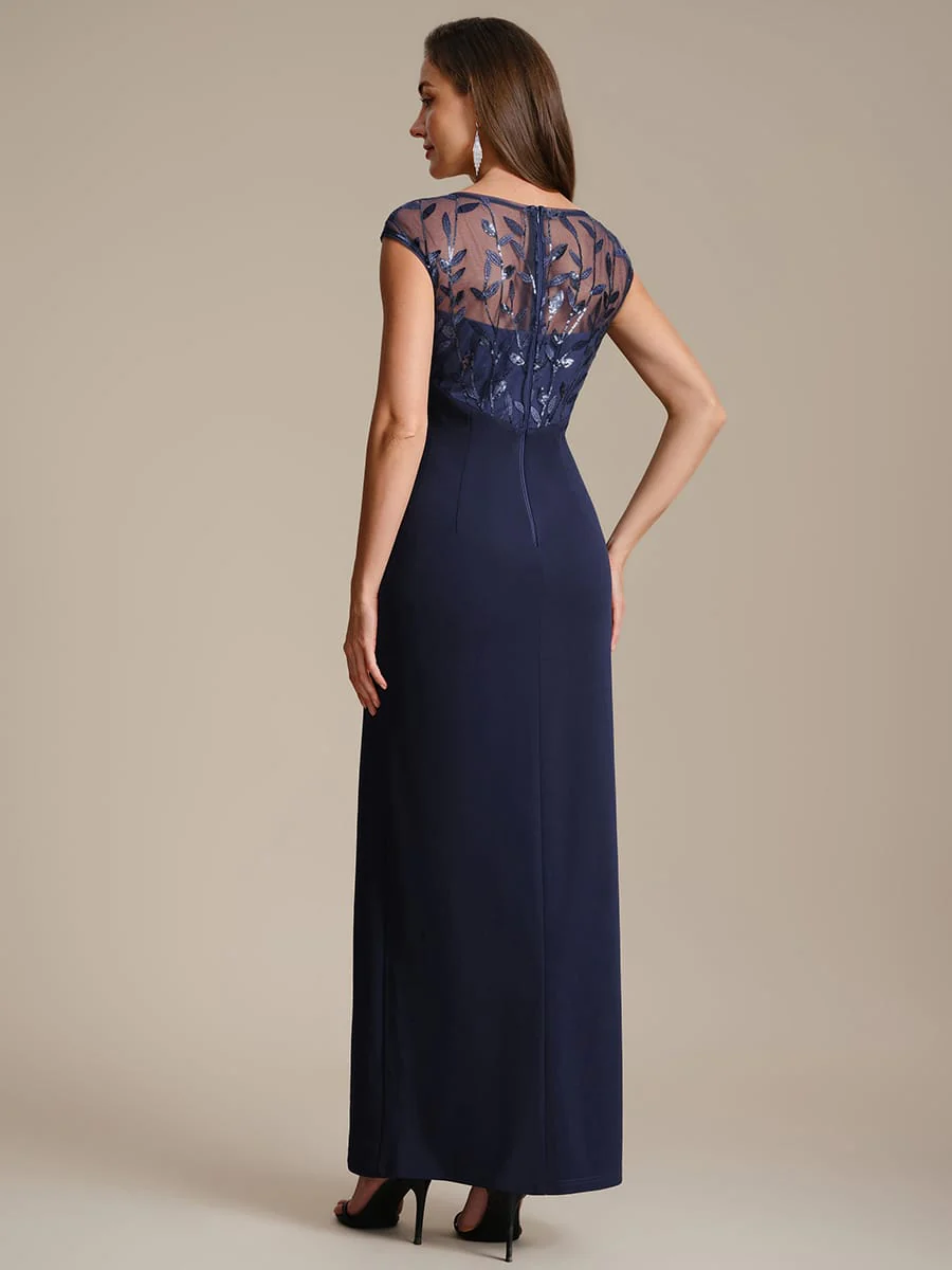 Knotted Crepe Cap Sleeve Dress - Image 22