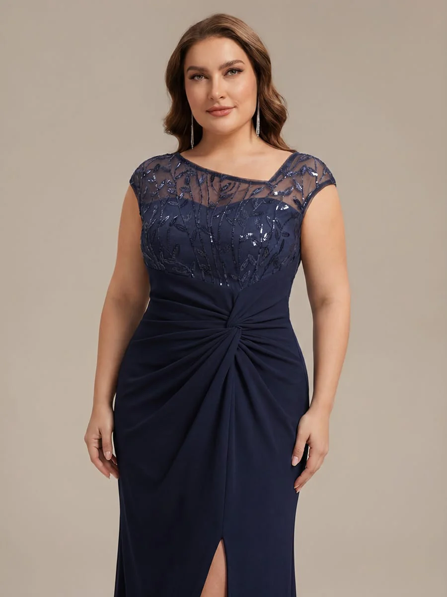Knotted Crepe Cap Sleeve Dress - Image 28