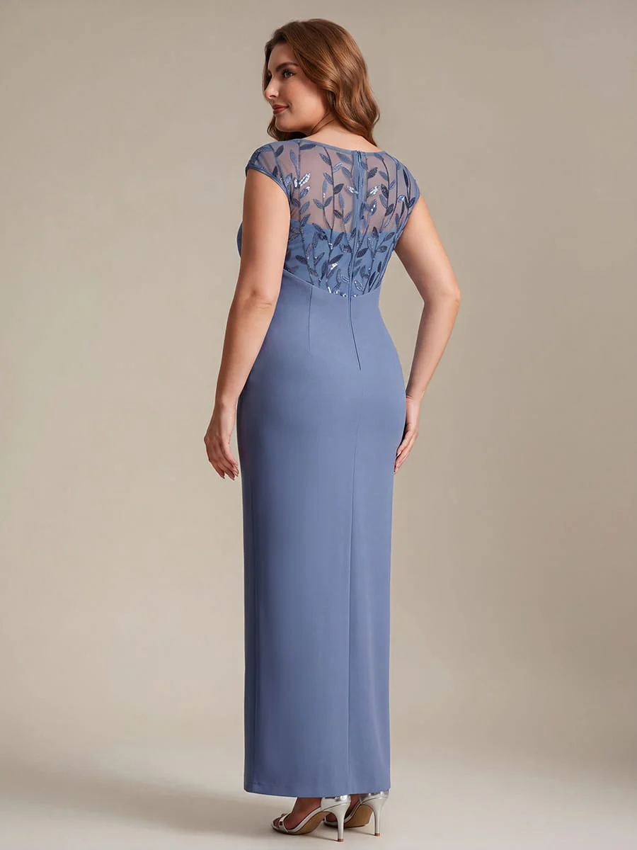 Knotted Crepe Cap Sleeve Dress - Image 7