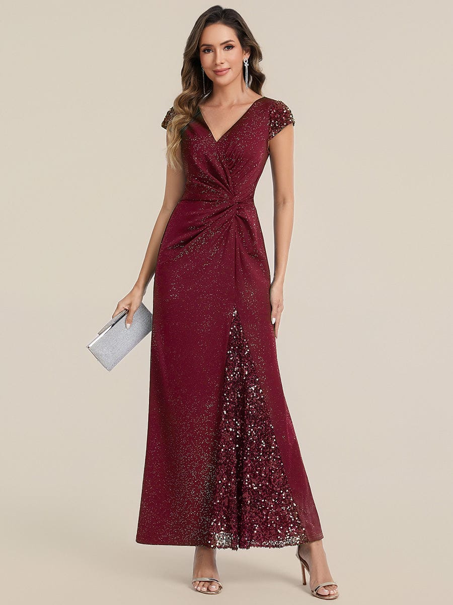 ever KAIA|Knotted Knit Cap Sleeve Dress - Image 29