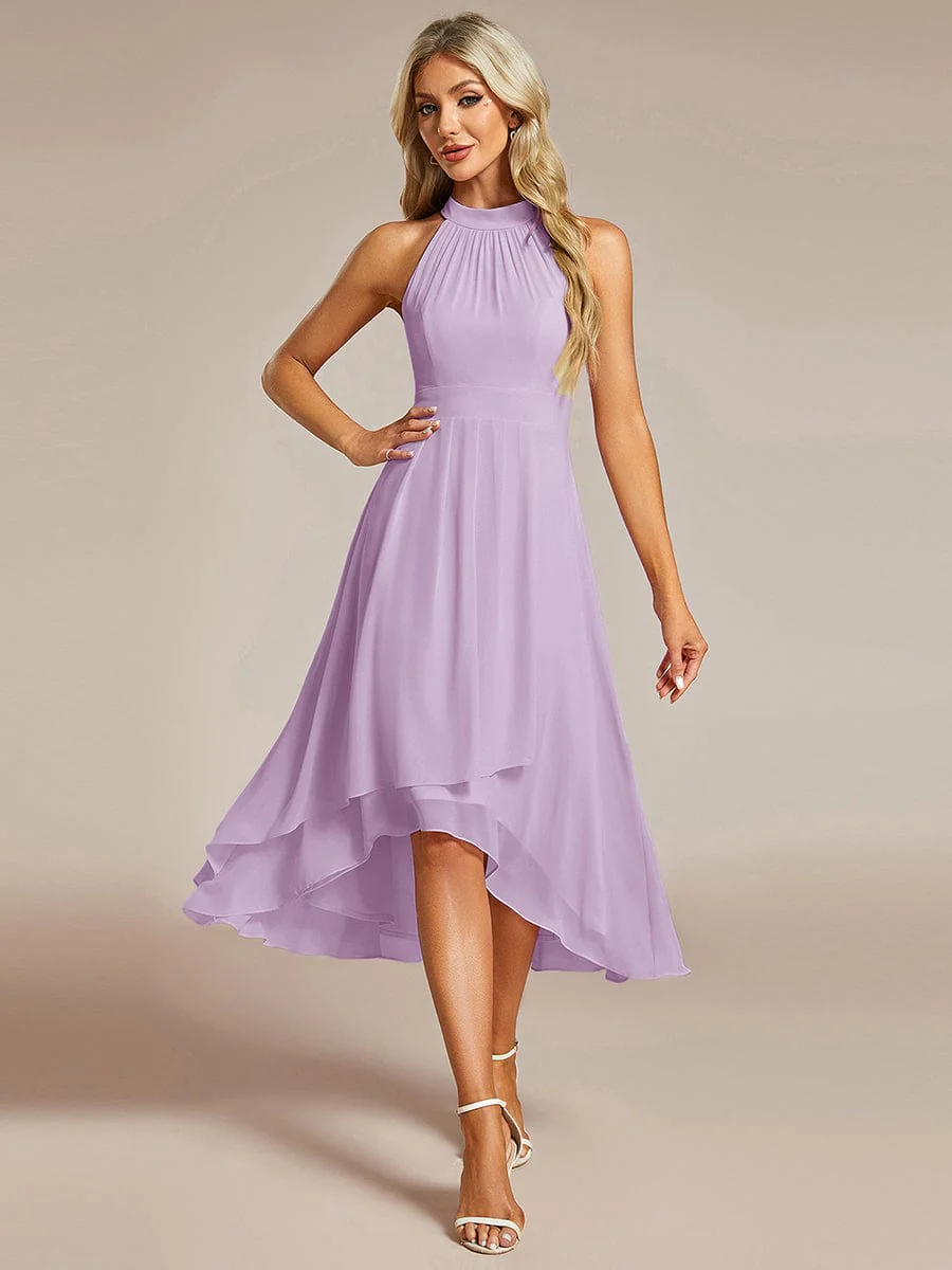 ever POSIE | Midi A-Line Halter Neck Chiffon Dress - Image 114