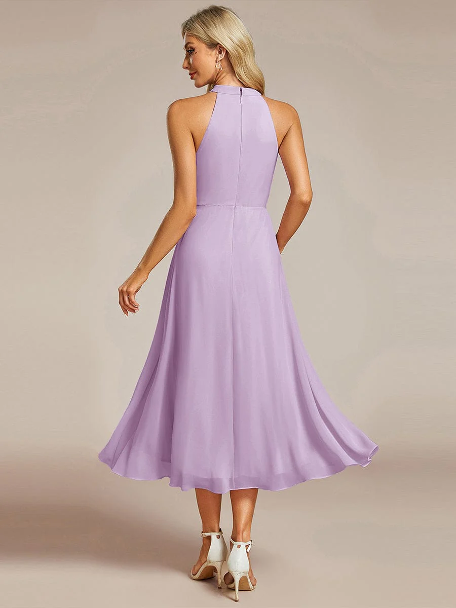 ever POSIE | Midi A-Line Halter Neck Chiffon Dress - Image 115