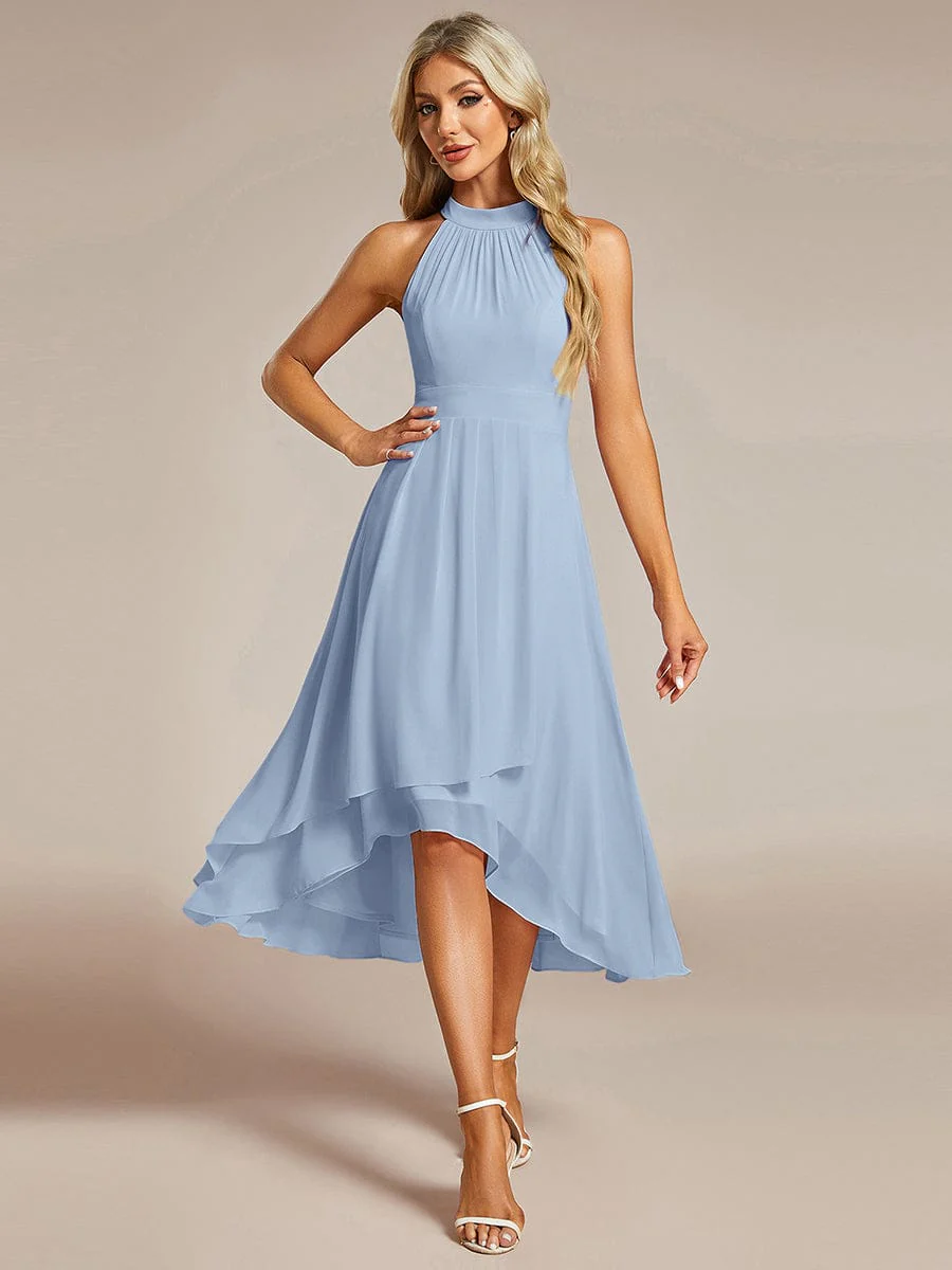 ever POSIE | Midi A-Line Halter Neck Chiffon Dress - Image 124