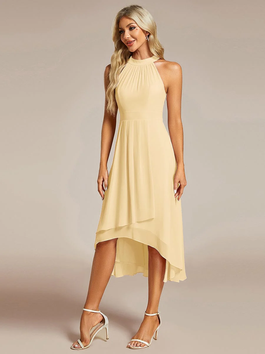 ever POSIE | Midi A-Line Halter Neck Chiffon Dress - Image 147
