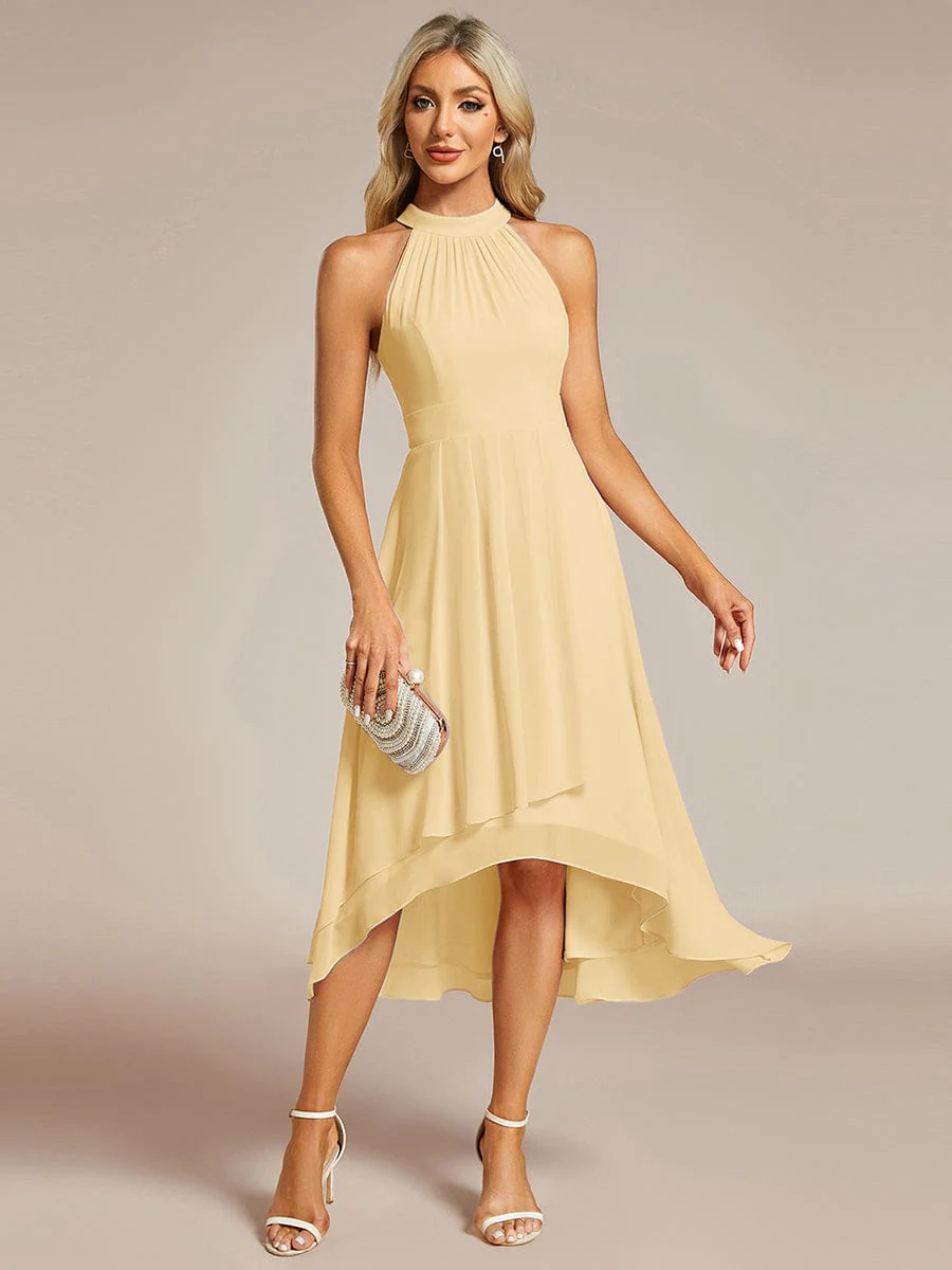 ever POSIE | Midi A-Line Halter Neck Chiffon Dress - Image 148