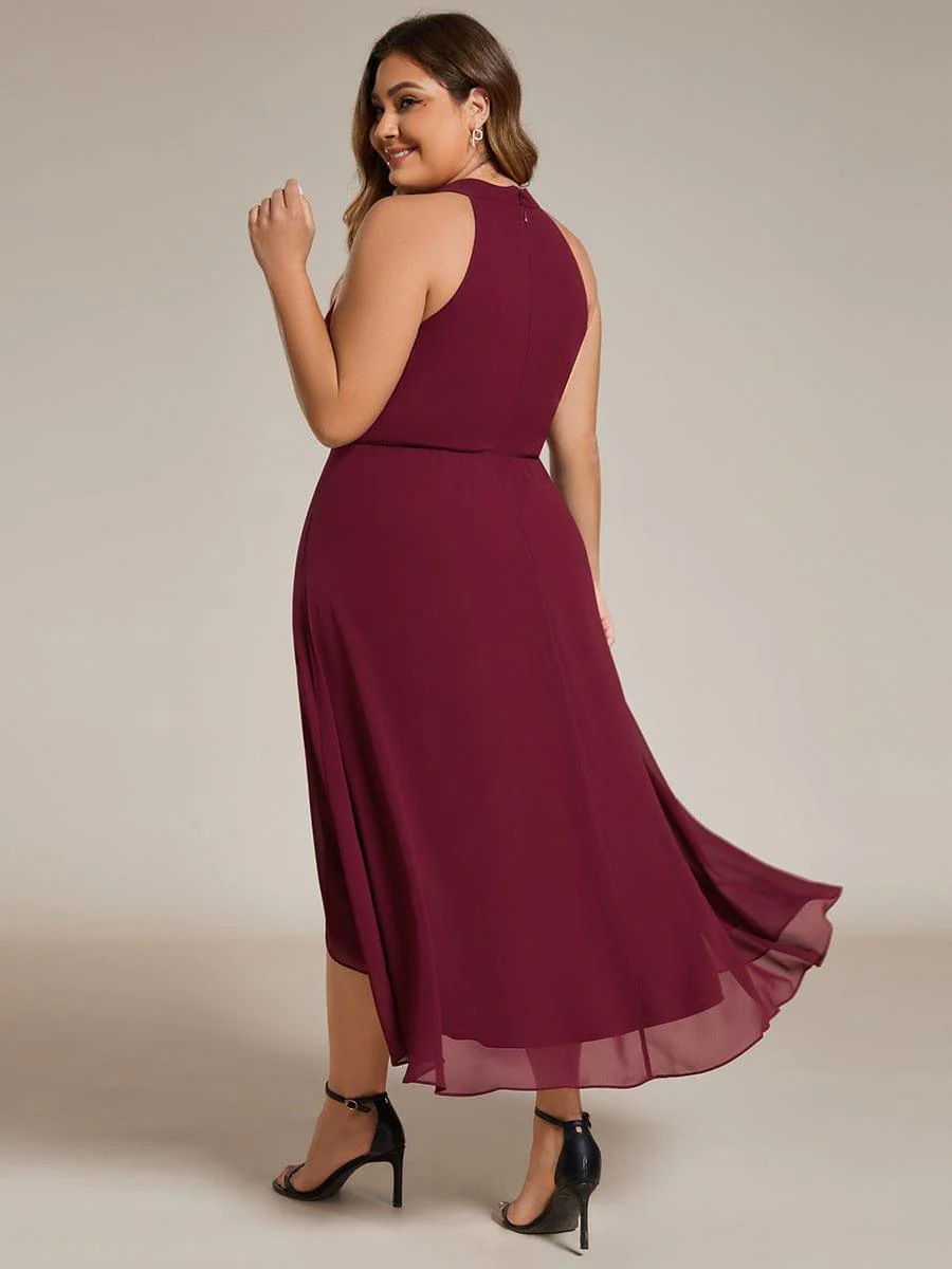 ever POSIE | Midi A-Line Halter Neck Chiffon Dress - Image 15