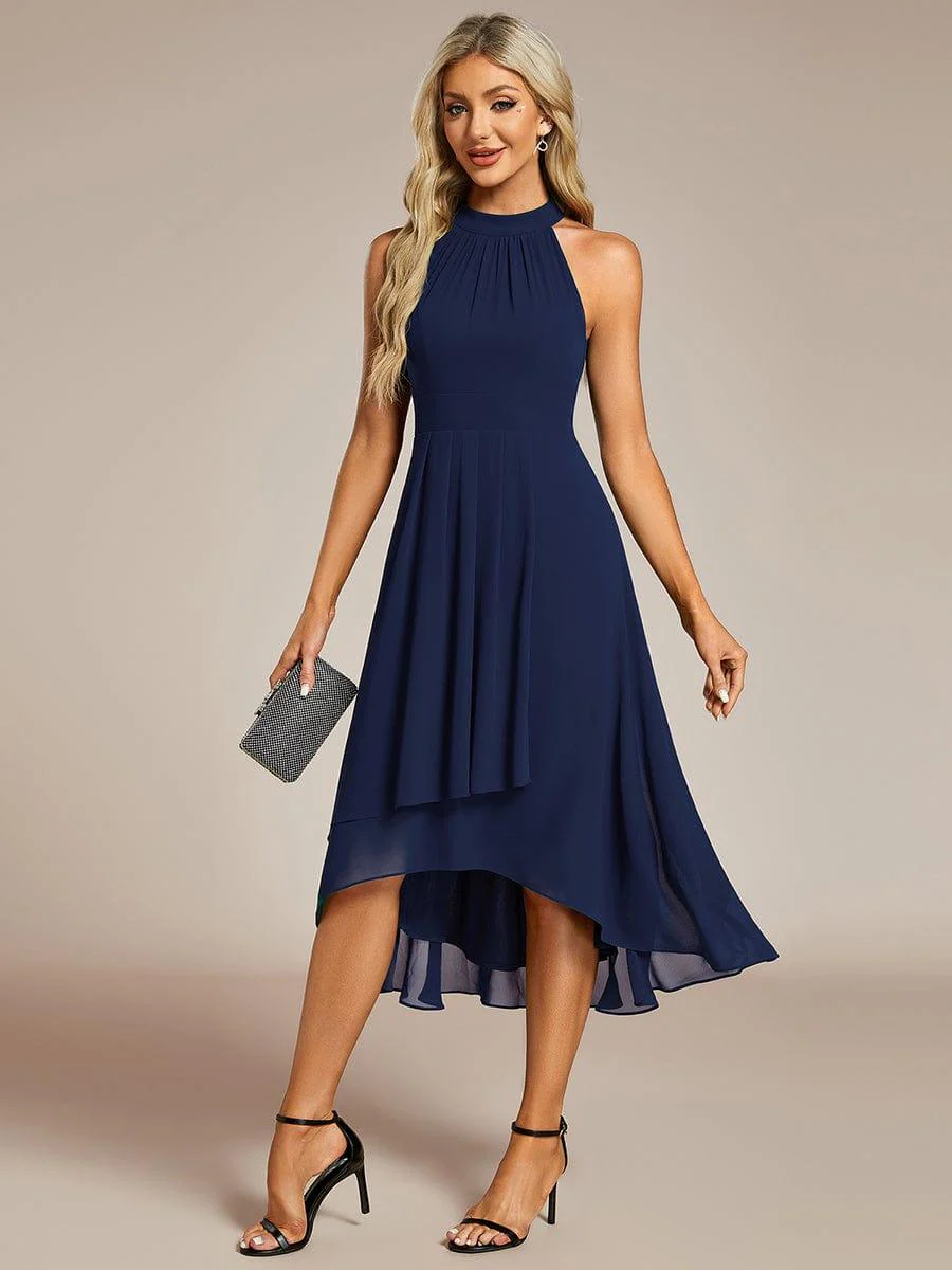 ever POSIE | Midi A-Line Halter Neck Chiffon Dress - Image 40