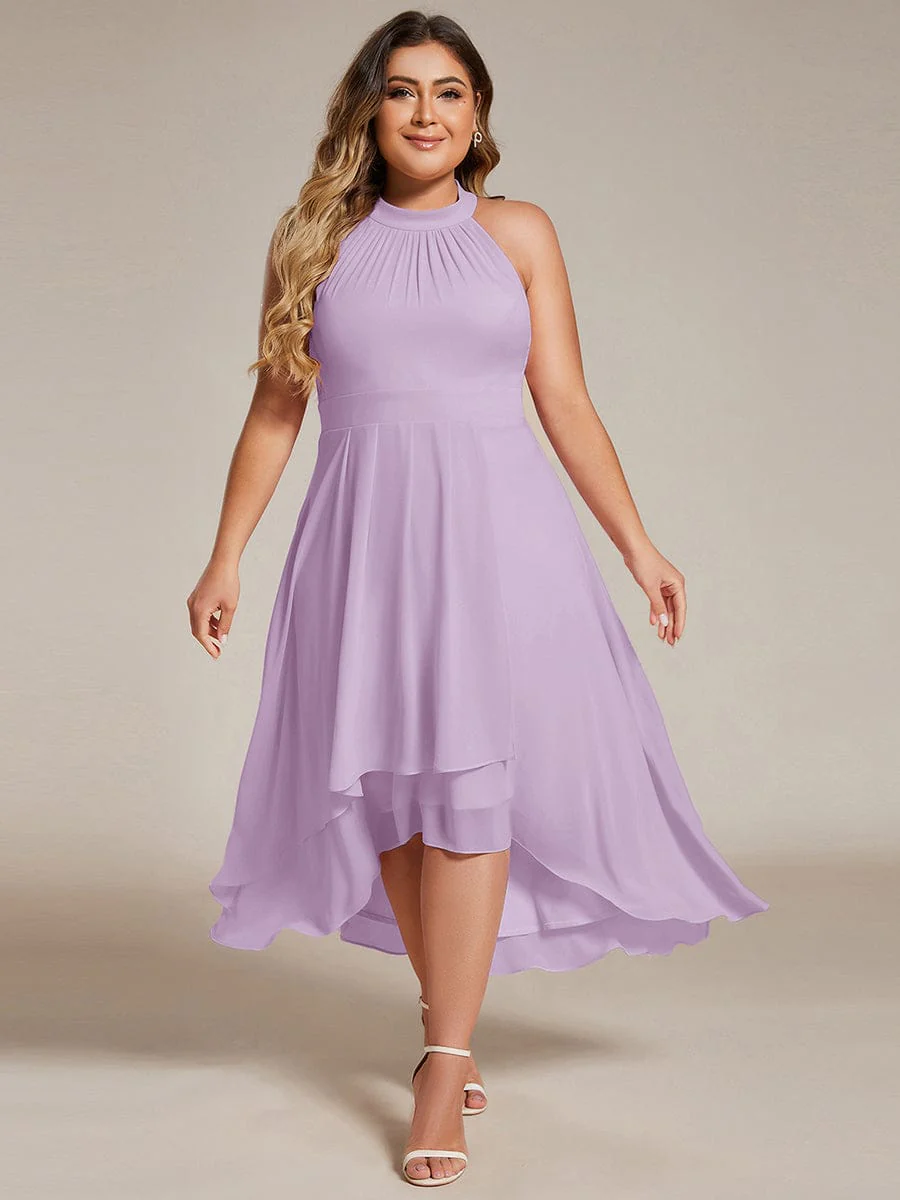 ever POSIE | Midi A-Line Halter Neck Chiffon Dress - Image 89