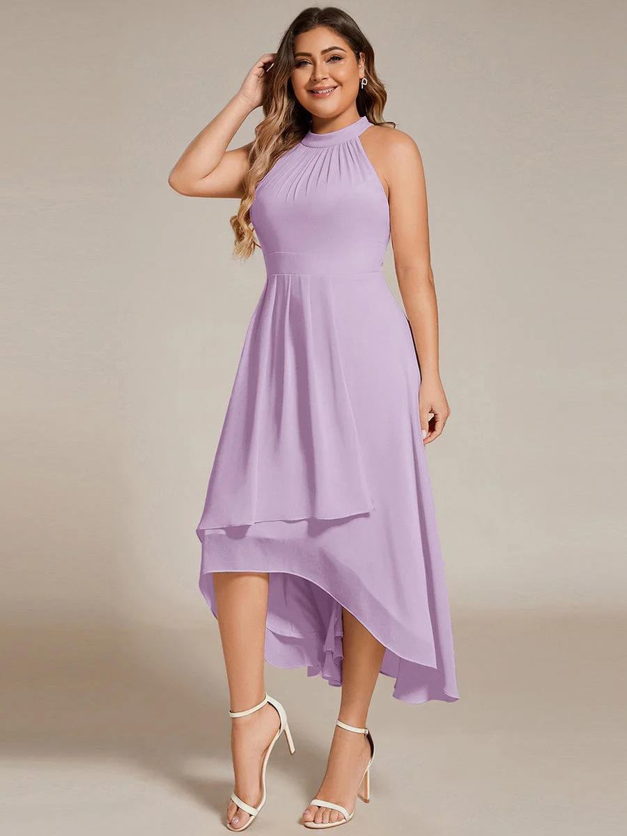 ever POSIE | Midi A-Line Halter Neck Chiffon Dress - Image 91