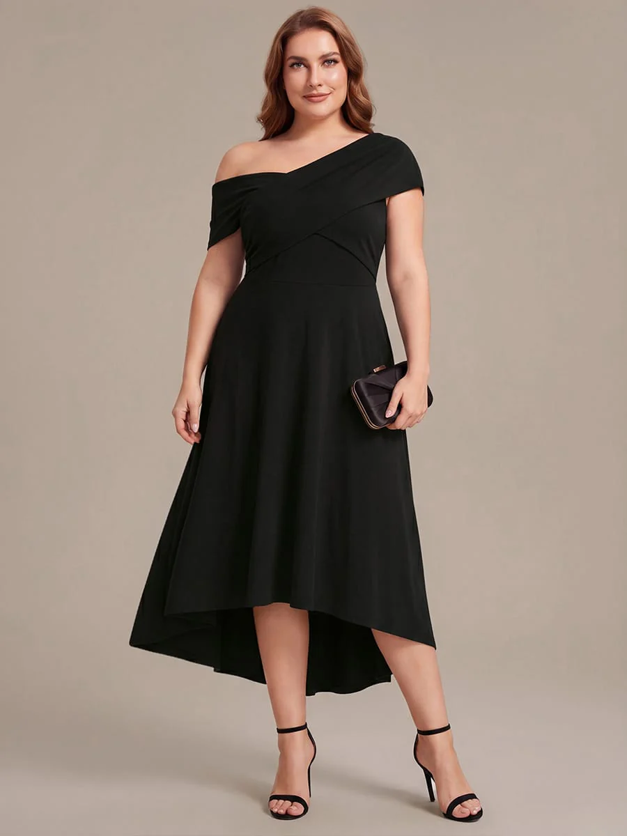 Multi-way Jersey Off-the-shoulder Sleeve Dress - Image 10