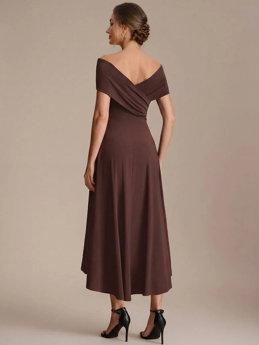 Multi-way Jersey Off-the-shoulder Sleeve Dress - Image 12