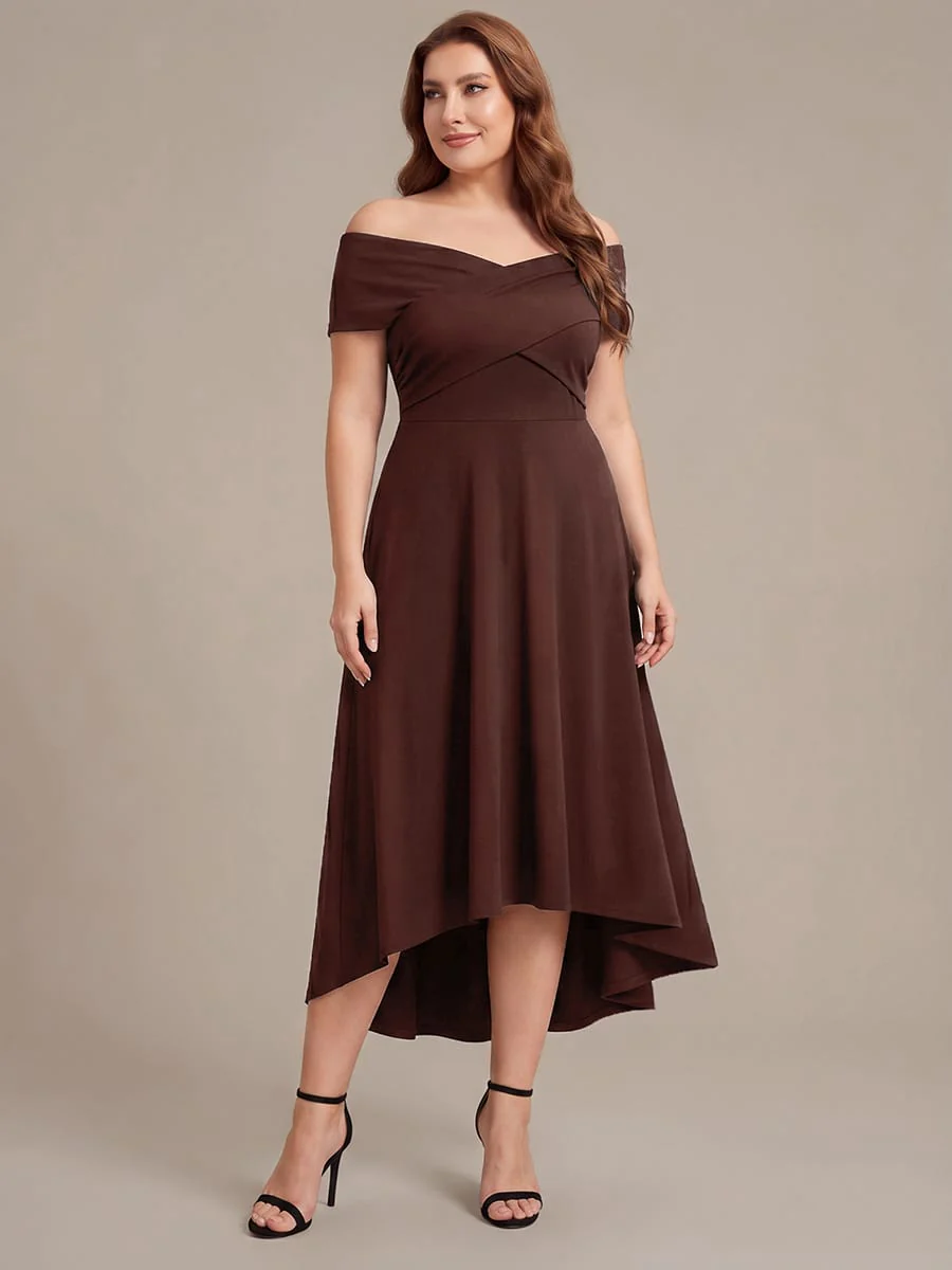 Multi-way Jersey Off-the-shoulder Sleeve Dress - Image 16