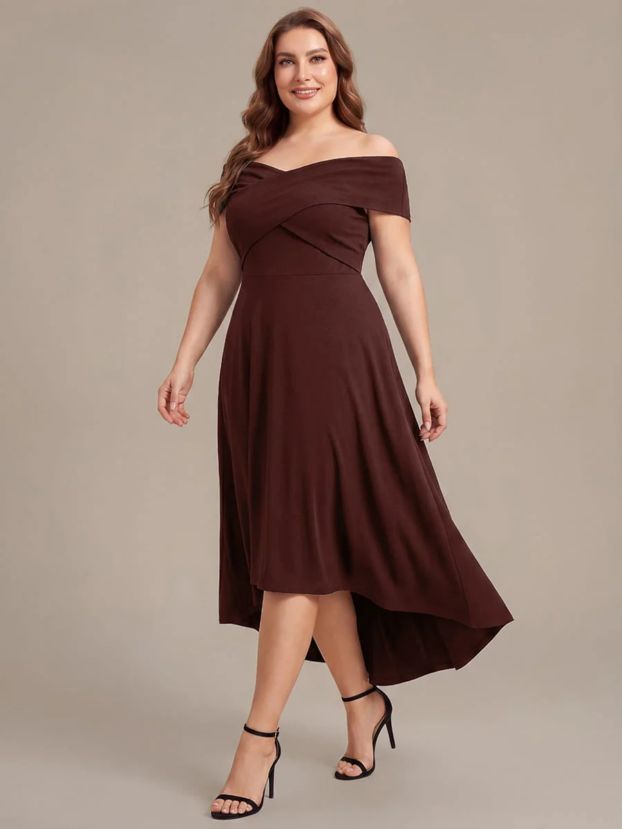 Multi-way Jersey Off-the-shoulder Sleeve Dress - Image 19