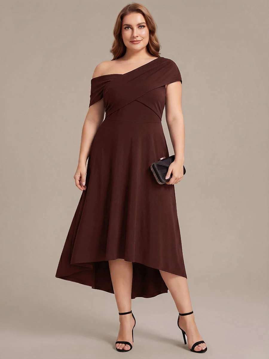 Multi-way Jersey Off-the-shoulder Sleeve Dress - Image 20