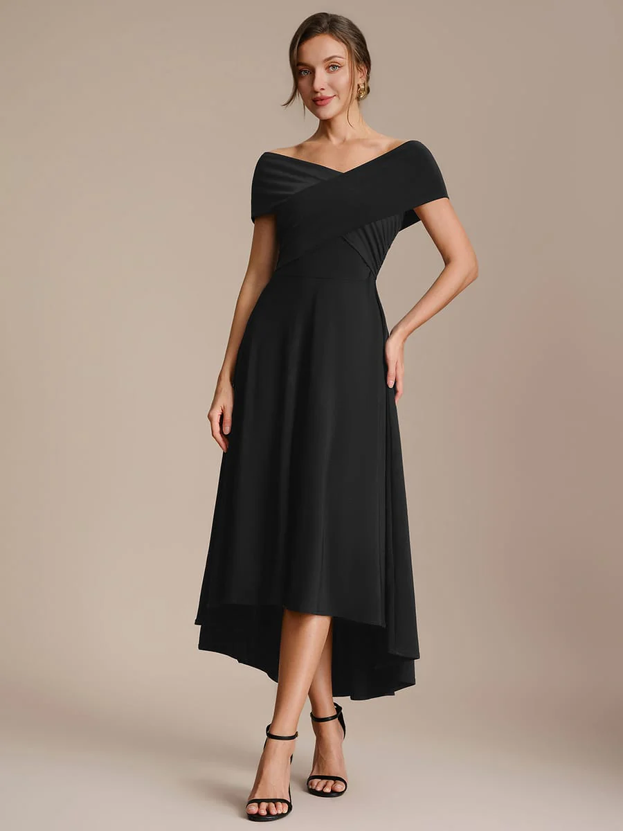 Multi-way Jersey Off-the-shoulder Sleeve Dress - Image 4