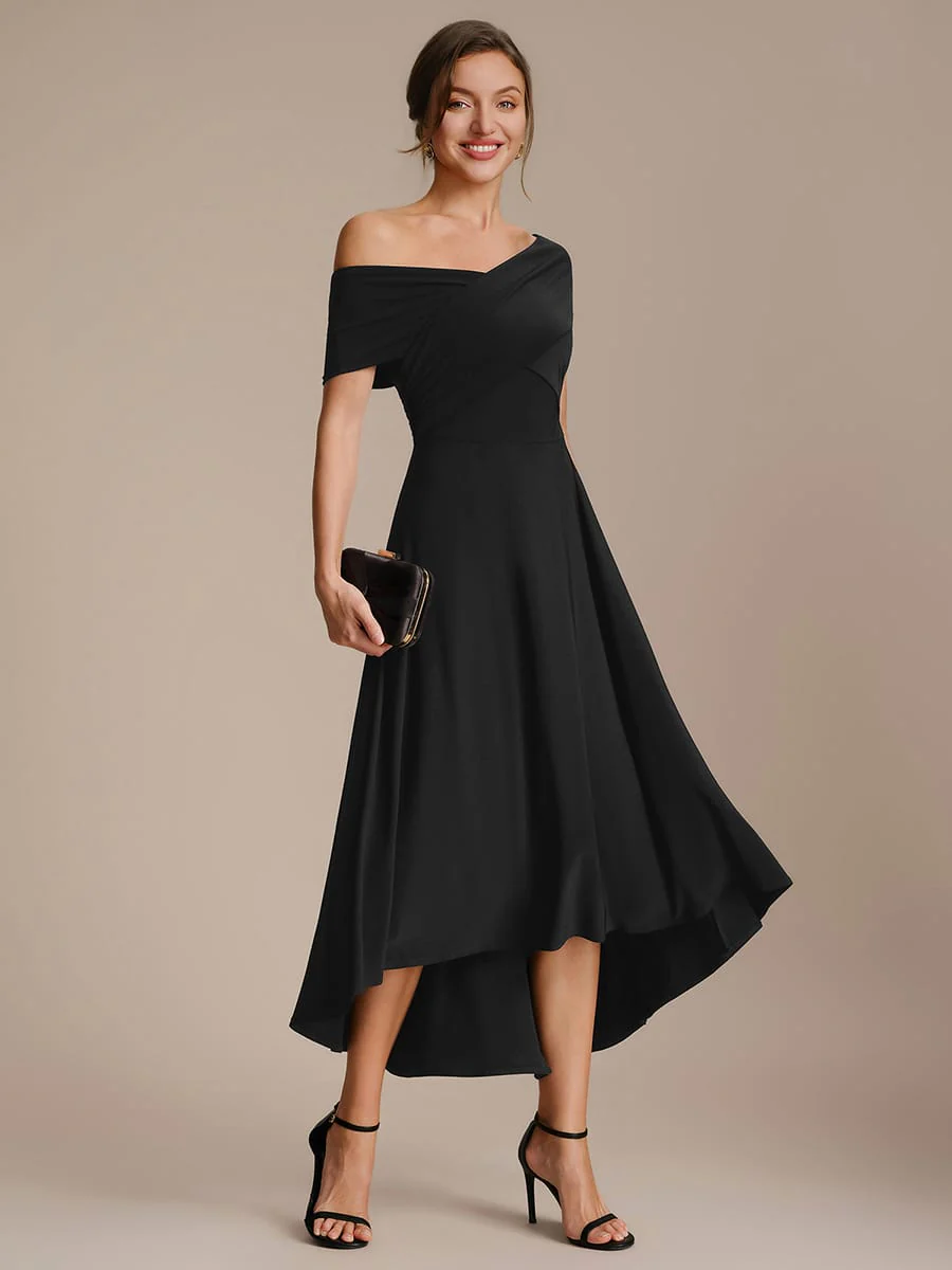 Multi-way Jersey Off-the-shoulder Sleeve Dress - Image 5