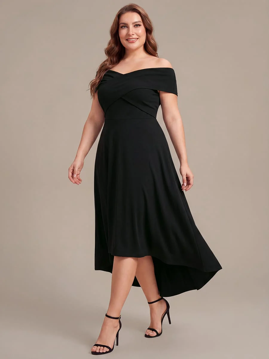 Multi-way Jersey Off-the-shoulder Sleeve Dress - Image 9