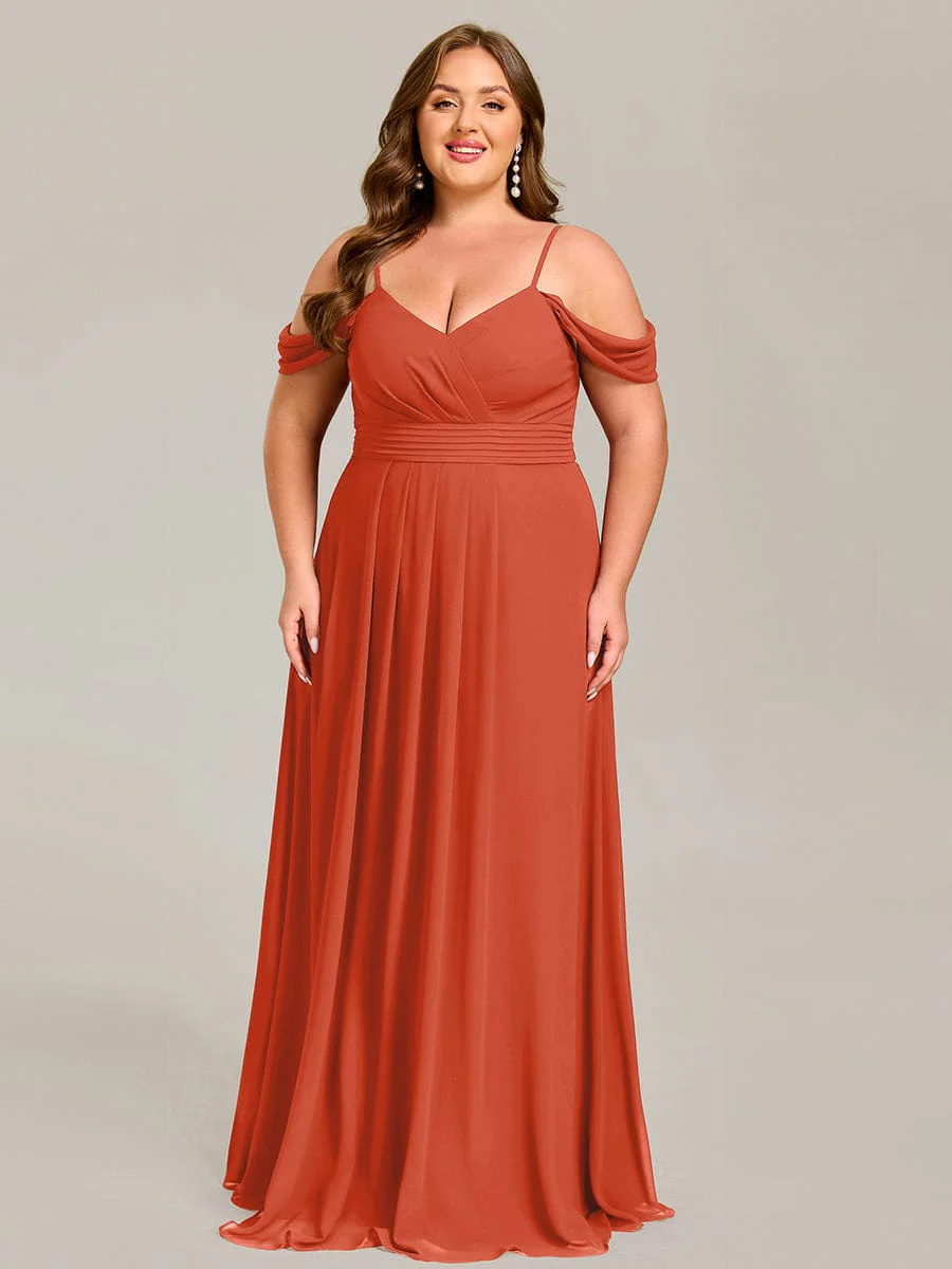 ever LIANNE|Multiway A-Line Off the Shoulder Chiffon Maxi Bridesmaid Dress - Image 34