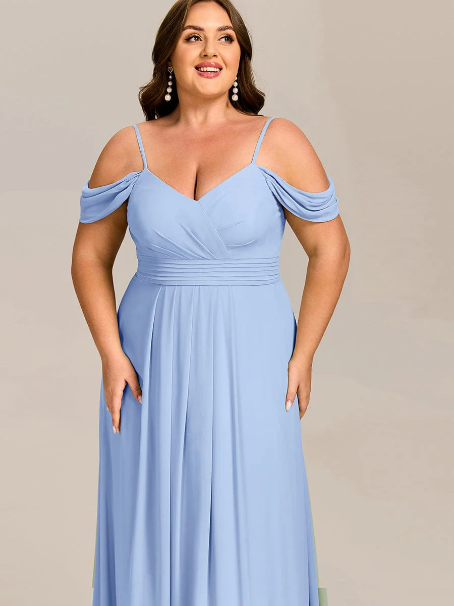 ever LIANNE|Multiway A-Line Off the Shoulder Chiffon Maxi Bridesmaid Dress - Image 48