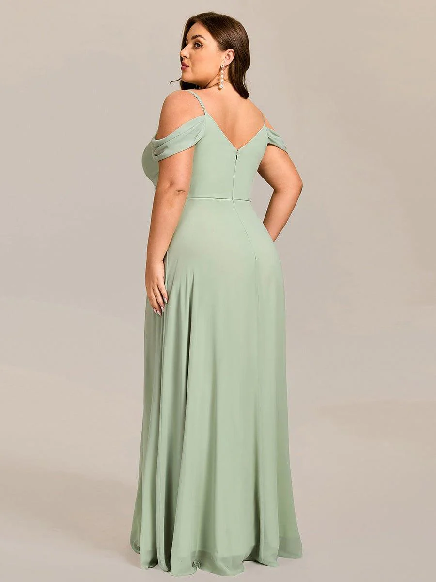 ever LIANNE|Multiway A-Line Off the Shoulder Chiffon Maxi Bridesmaid Dress - Image 7
