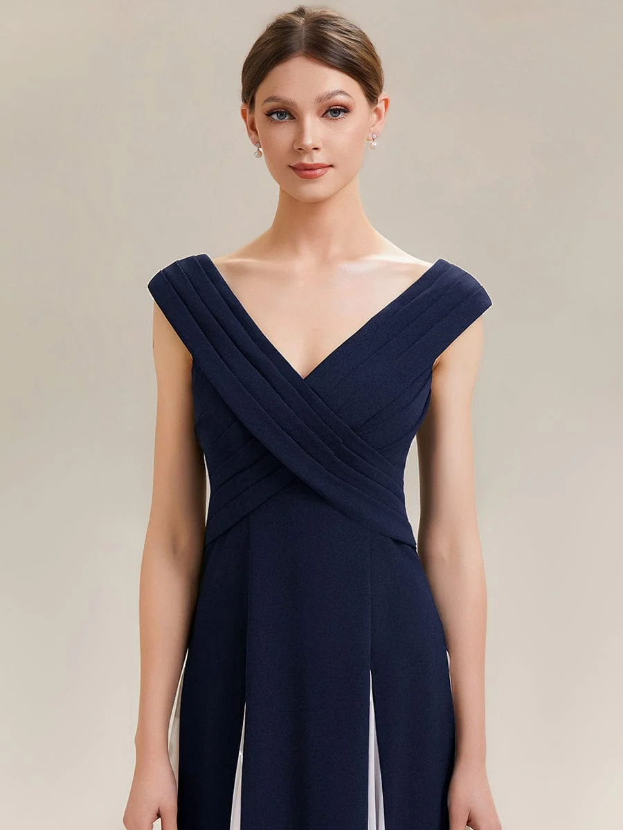 ever ONYX|Patchwork Knit Cap Sleeve Dress - Image 16