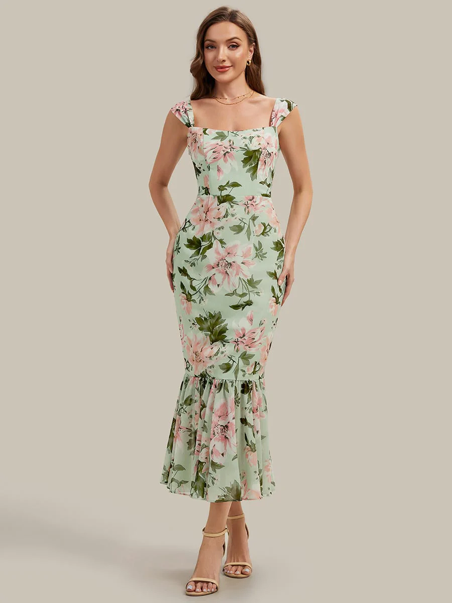 Pleated Chiffon Sleeveless Dress - Image 6