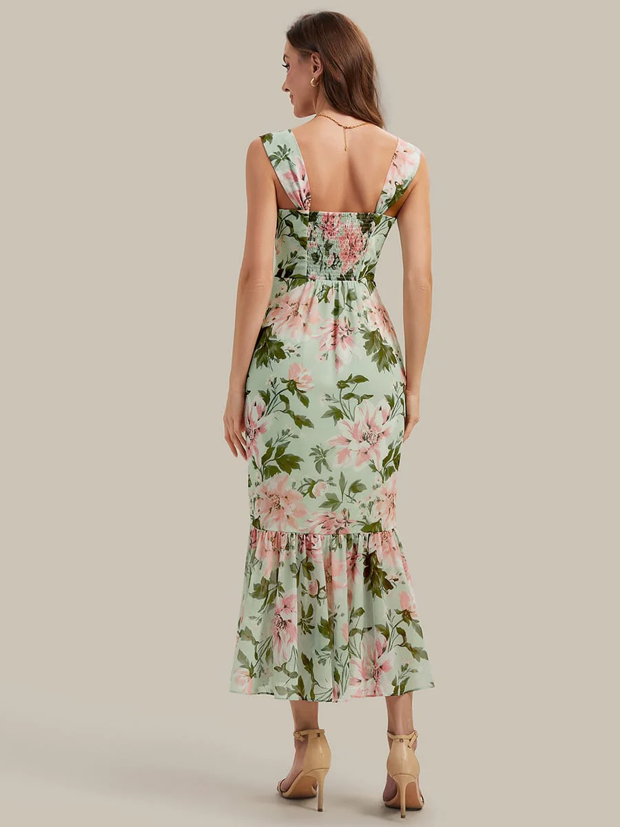 Pleated Chiffon Sleeveless Dress - Image 7