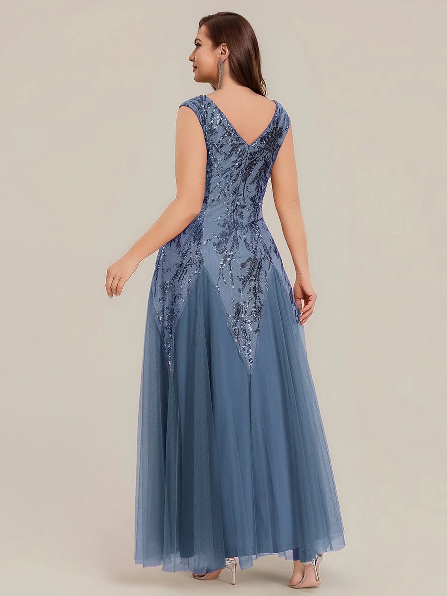 pretty FREYA|Plus Size Embroidered Sequin Cap Sleeve Dress - Image 41