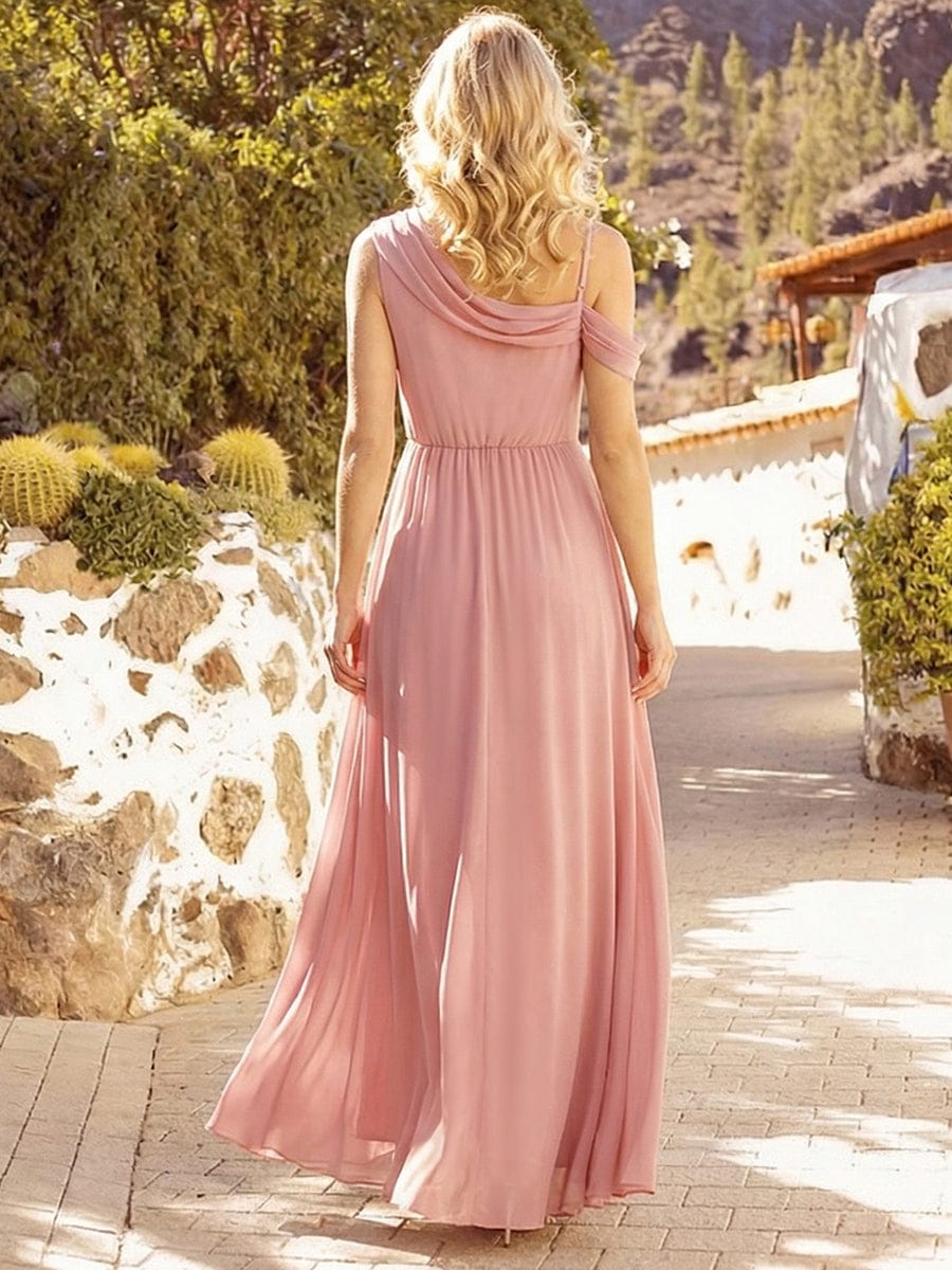 Rhinestone Embellished Chiffon Sleeveless Dress - Image 12