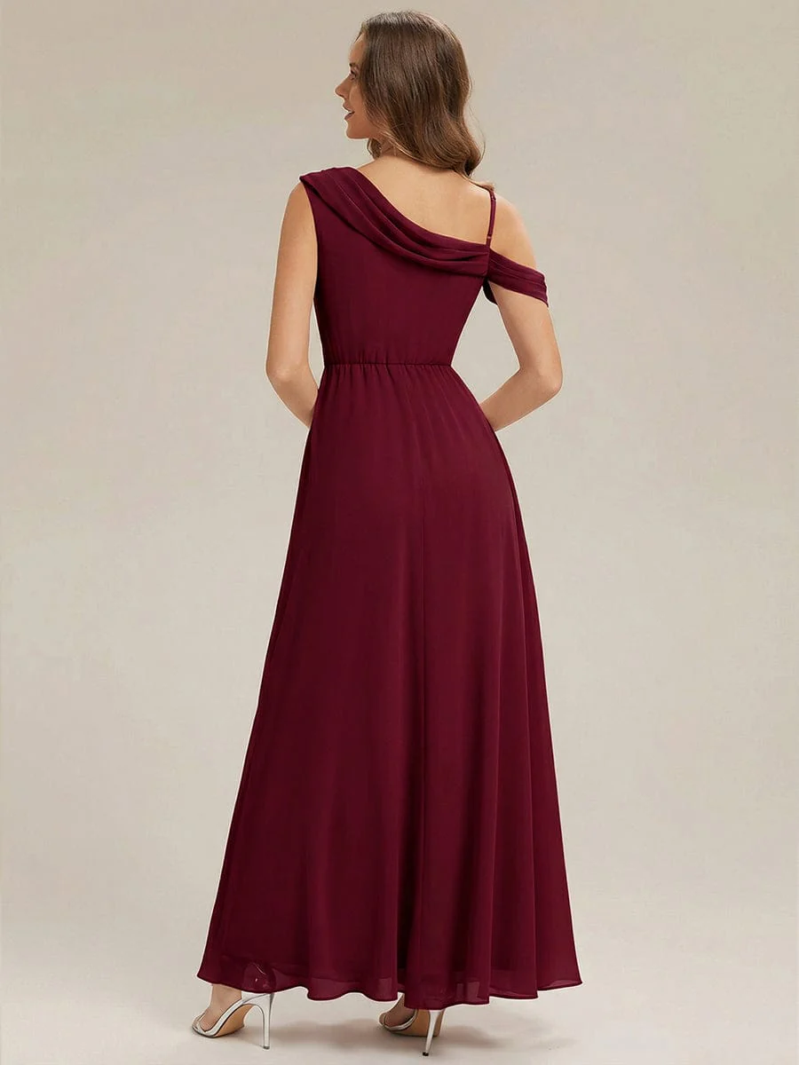 Rhinestone Embellished Chiffon Sleeveless Dress - Image 18